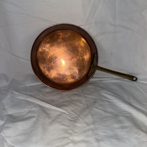 Vintage copper frying pan - vintage,